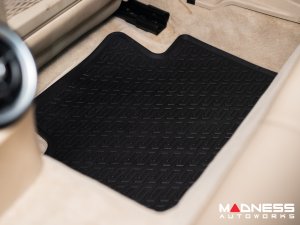 Alfa Romeo Giulia Floor Mat Set - All Weather Rubber Front/ Rear 4 Piece Set - Deluxe - Q4/ AWD Model